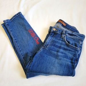 Joe's "Wild One" Distressed Blue Jeans The Smith Fit size 28 women